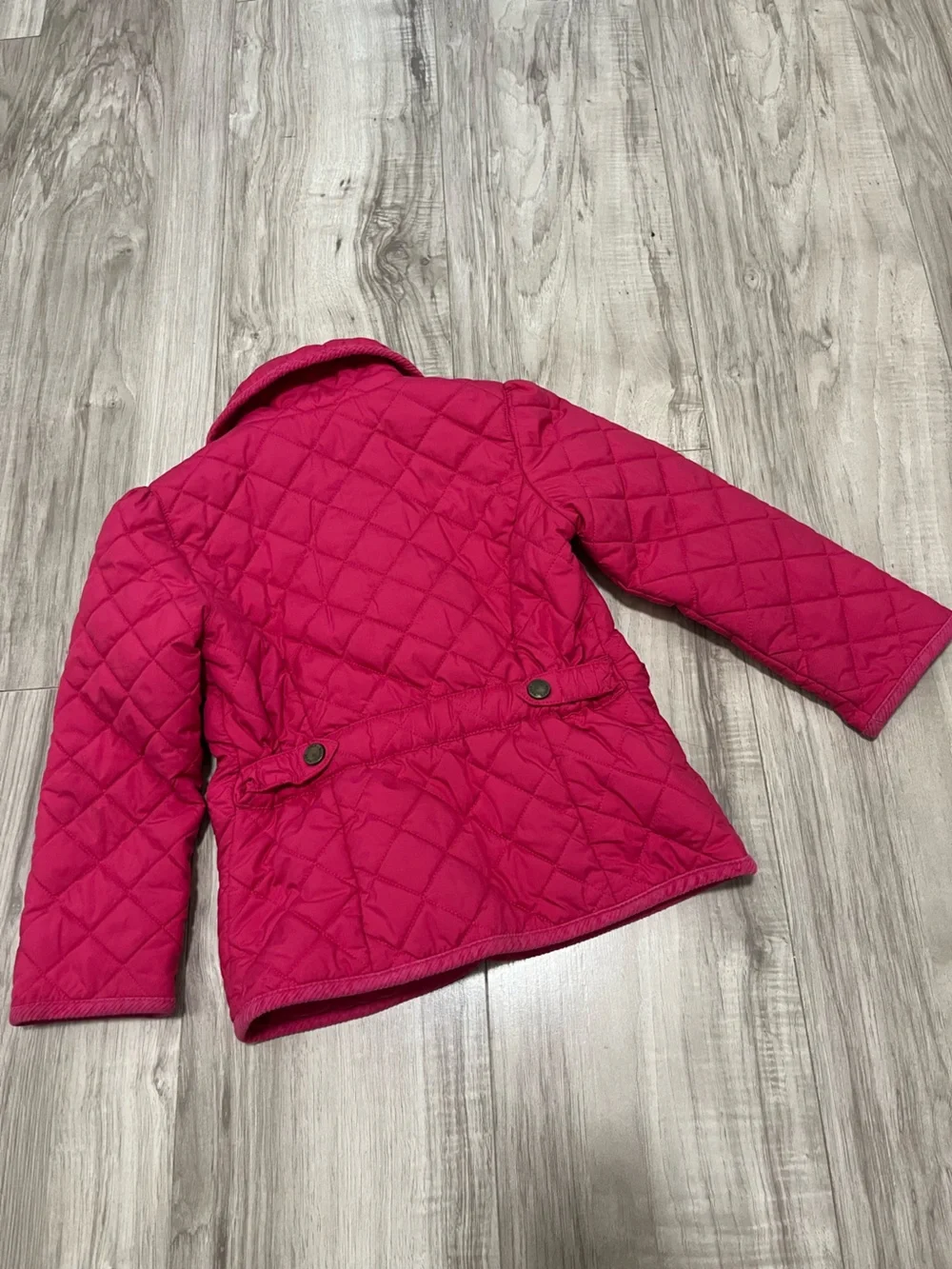 Ralph Lauren Girls' Quilted Fuchsia Jacket